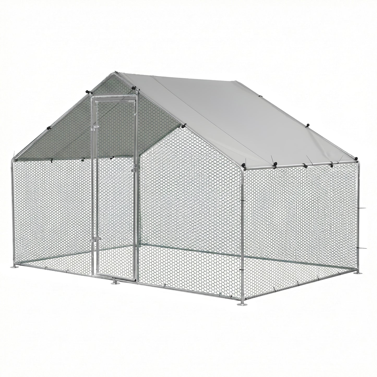 i.Pet Chicken Coop Rabbit Hutch Outdoor Run Walk in Hen Cage Ferret House 3x2x2m PET-CHICK-CAGE-B-2X3