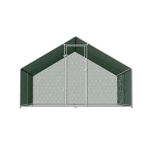 i.Pet Chicken Coop Cage 3x4x2m Galvanised Steel PET-CHICK-CAGE-B-3X4