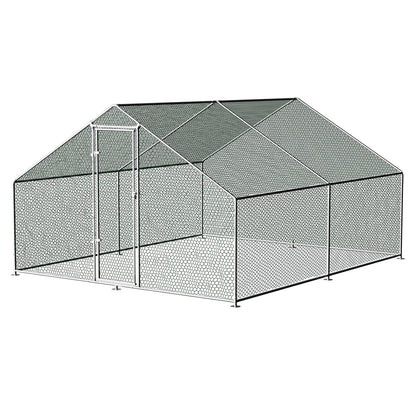 i.Pet Chicken Coop Cage 3x4x2m Galvanised Steel PET-CHICK-CAGE-B-3X4