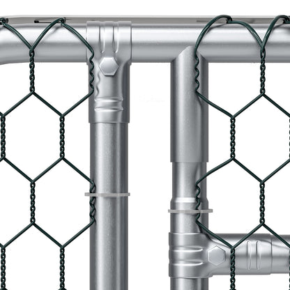i.Pet Chicken Coop Cage Run Rabbit Hutch Large Walk In Hen House Cover 2mx8mx2m PET-CHICK-CAGE-TRA-2X8-AB