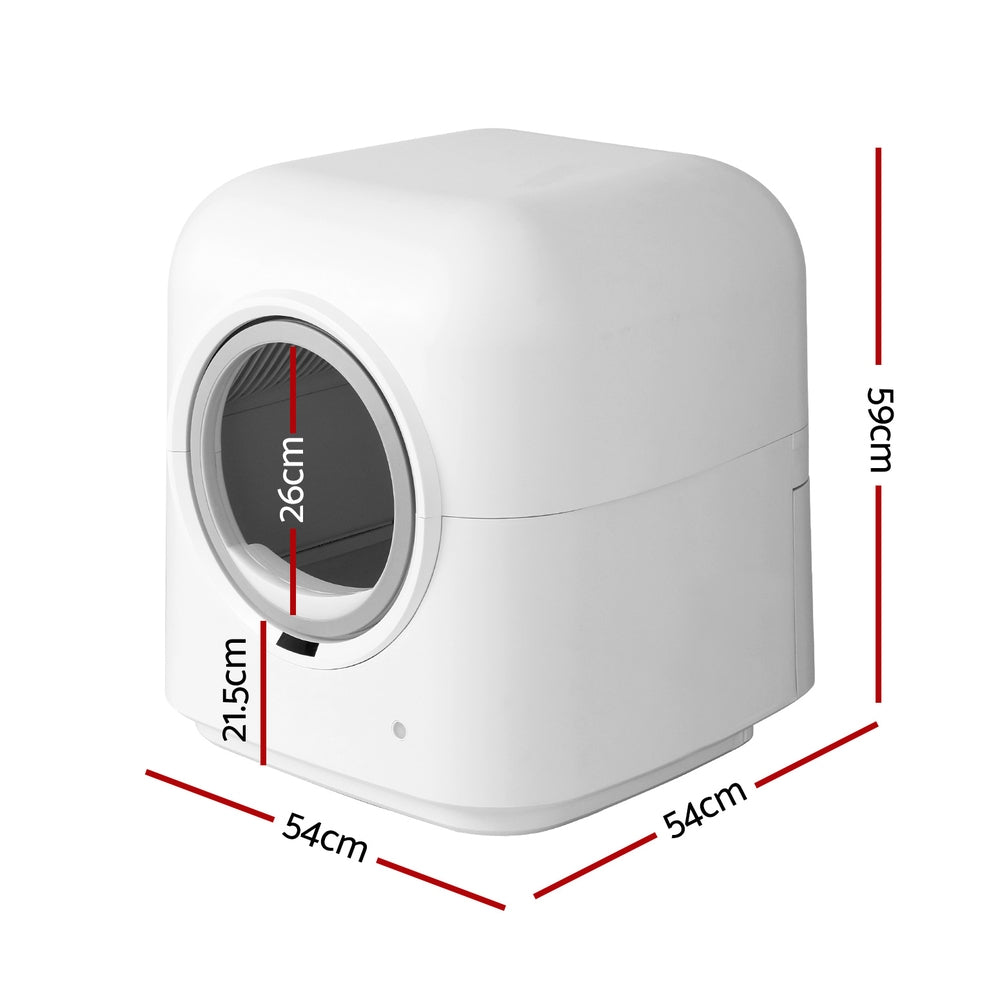i.Pet Automatic Cat Litter Box Smart Self-Cleaning Large Cat Litter Box Kitty Toilet App Control PET-CLB-APP-WH
