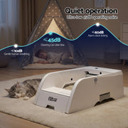 i.pet Automatic Cat Litter Box Self Cleaning Smart Pet Toilet App Control 5L White PET-CLB-NC-APP-WH