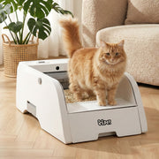 i.pet Automatic Cat Litter Box Self Cleaning Smart Pet Toilet App Control 5L White PET-CLB-NC-APP-WH