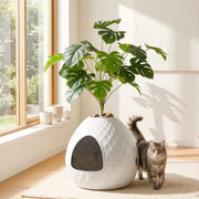 i.Pet Cat Litter Box Hidden Litter Tray Enclosure Planter Furniture House White