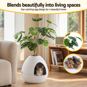 i.Pet Cat Litter Box Hidden Litter Tray Enclosure Planter Furniture House White