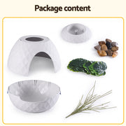i.Pet Cat Litter Box Hidden Litter Tray Enclosure Planter Furniture House White