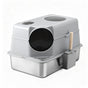 i.Pet Cat Litter Box Large Stainless Steel High Sided Pet Toilet Odour Control PET-CLB-STL-CV-LTGR