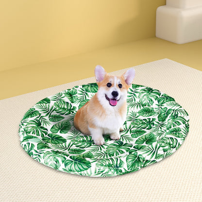i.Pet Pet Cooling Mat Gel Dog Cat Self-cool Puppy Large Round Bed Summer Cushion PET-COOL-ROUND-75-GN