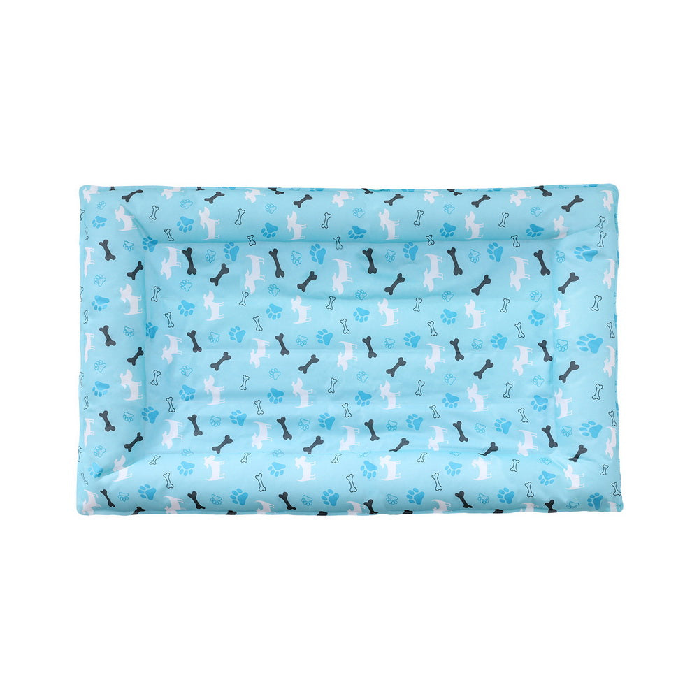 i.Pet Pet Cooling Mat Gel Dog Cat Self-cool Puppy Pad Large Bed Summer Blue PET-COOL-SIDE-100-BL
