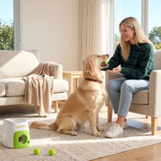 i.Pet 2-in-1 Dog Ball Launcher & Treat Dispenser with 2 Balls Green PET-DOG-2BALL-FEED-GN