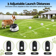 i.Pet Dog Ball Launcher Thrower with 6 ETPU Balls & 14/18/22m Launch Distance Black PET-DOG-6BALL-22M-GR