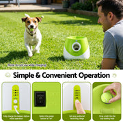 i.Pet Dog Ball Launcher Thrower with 6 Balls & 3/6/9m Launch Distances Green PET-DOG-6BALL-9M-GN