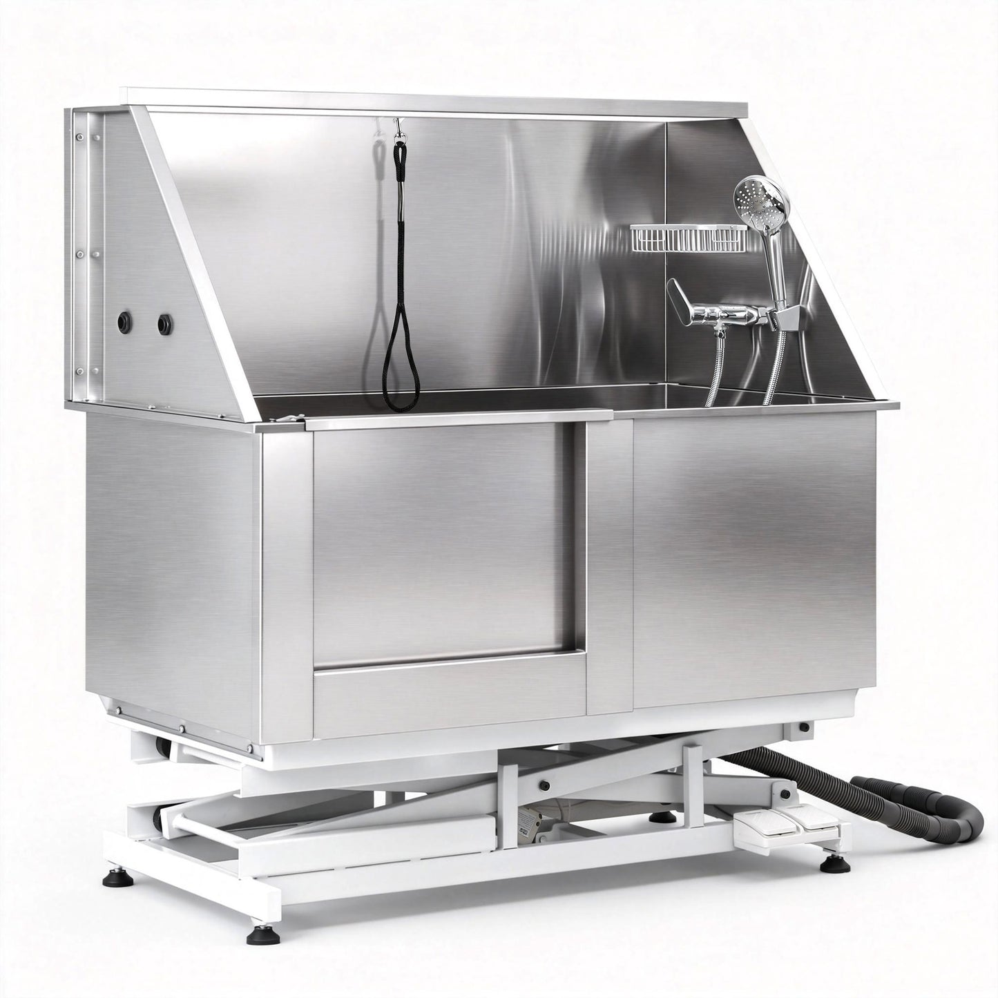 i.Pet Electric Pet Bath Tub Dog Grooming Stainless Steel Wash Station 127cm PET-DOG-BATH127-EL