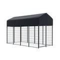 i.Pet Dog Kennel Extra Large House Outdoor Playpen Pet Puppy Metal Backyard PET-DOG-CAGE-250-AB