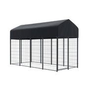 i.Pet Dog Kennel Extra Large House Outdoor Playpen Pet Puppy Metal Backyard PET-DOG-CAGE-250-AB