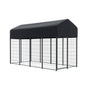 i.Pet Dog Kennel Extra Large House Outdoor Playpen Pet Puppy Metal Backyard PET-DOG-CAGE-250-AB