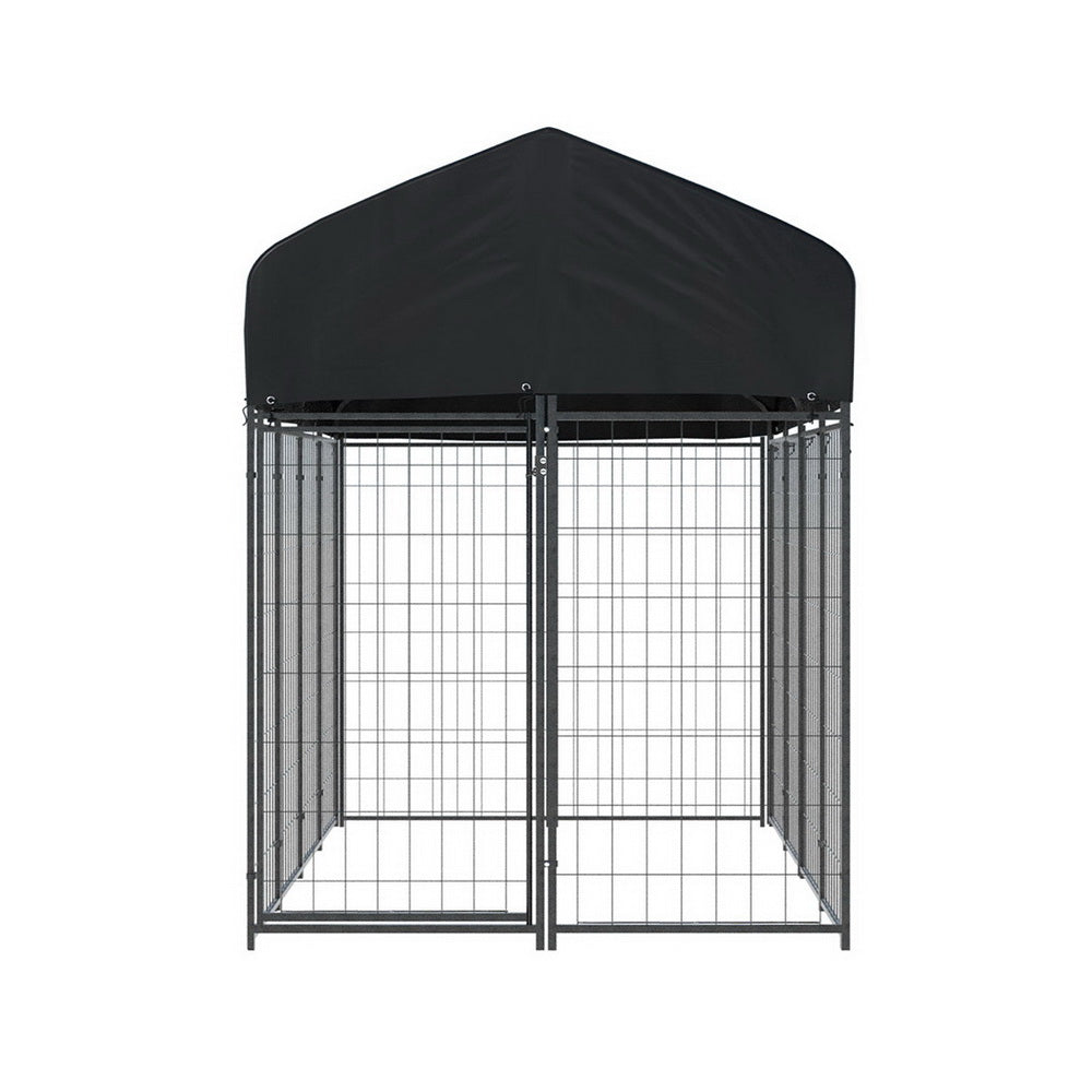 i.Pet Dog Kennel Extra Large House Outdoor Playpen Pet Puppy Metal Backyard PET-DOG-CAGE-250-AB