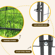 i.Pet Dog Kennel Extra Large House Outdoor Playpen Pet Puppy Metal Backyard PET-DOG-CAGE-250-AB