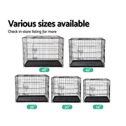 i.Pet 24" Dog Cage Crate Kennel 3 Doors PET-DOGCAGE-24