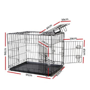 i.Pet 36" Dog Cage Crate Kennel 3 Doors PET-DOGCAGE-36