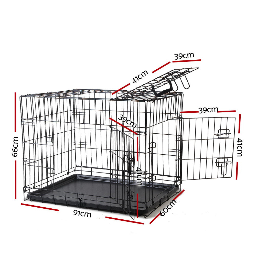 i.Pet 36" Dog Cage Crate Kennel 3 Doors PET-DOGCAGE-36