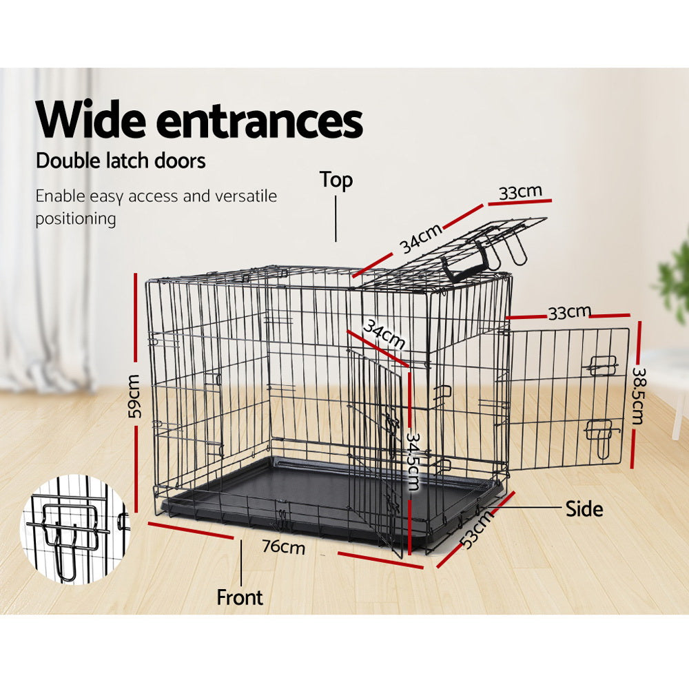 i.Pet 36" Dog Cage Crate Kennel 3 Doors PET-DOGCAGE-36