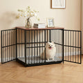 i.Pet Large Dog Crate Furniture 93cm Dog Cage Puppy Pet Wooden Black PET-DOGCAGE-WD-91-BK