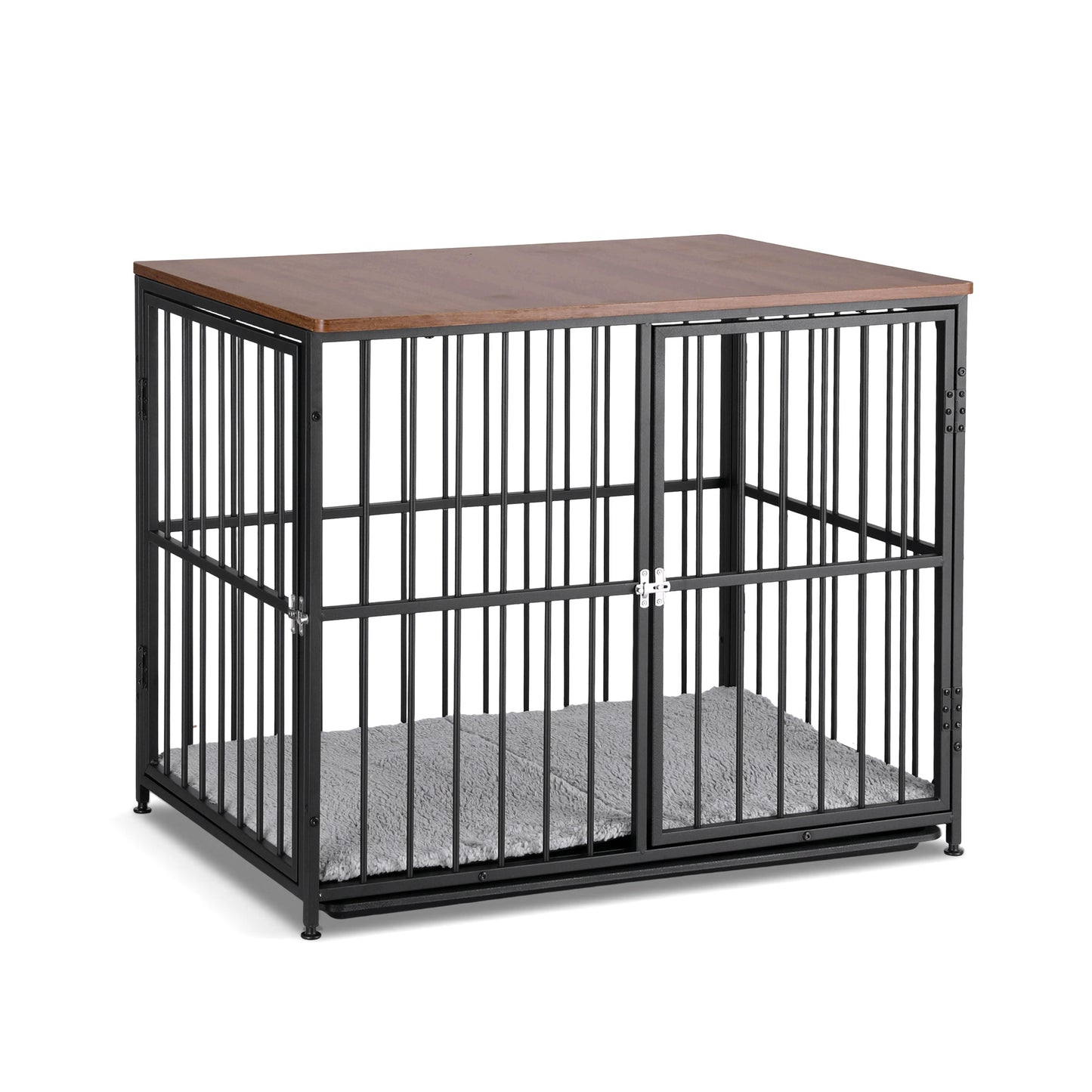 i.Pet Large Dog Crate Furniture 93cm Dog Cage Puppy Pet Wooden Black PET-DOGCAGE-WD-91-BK