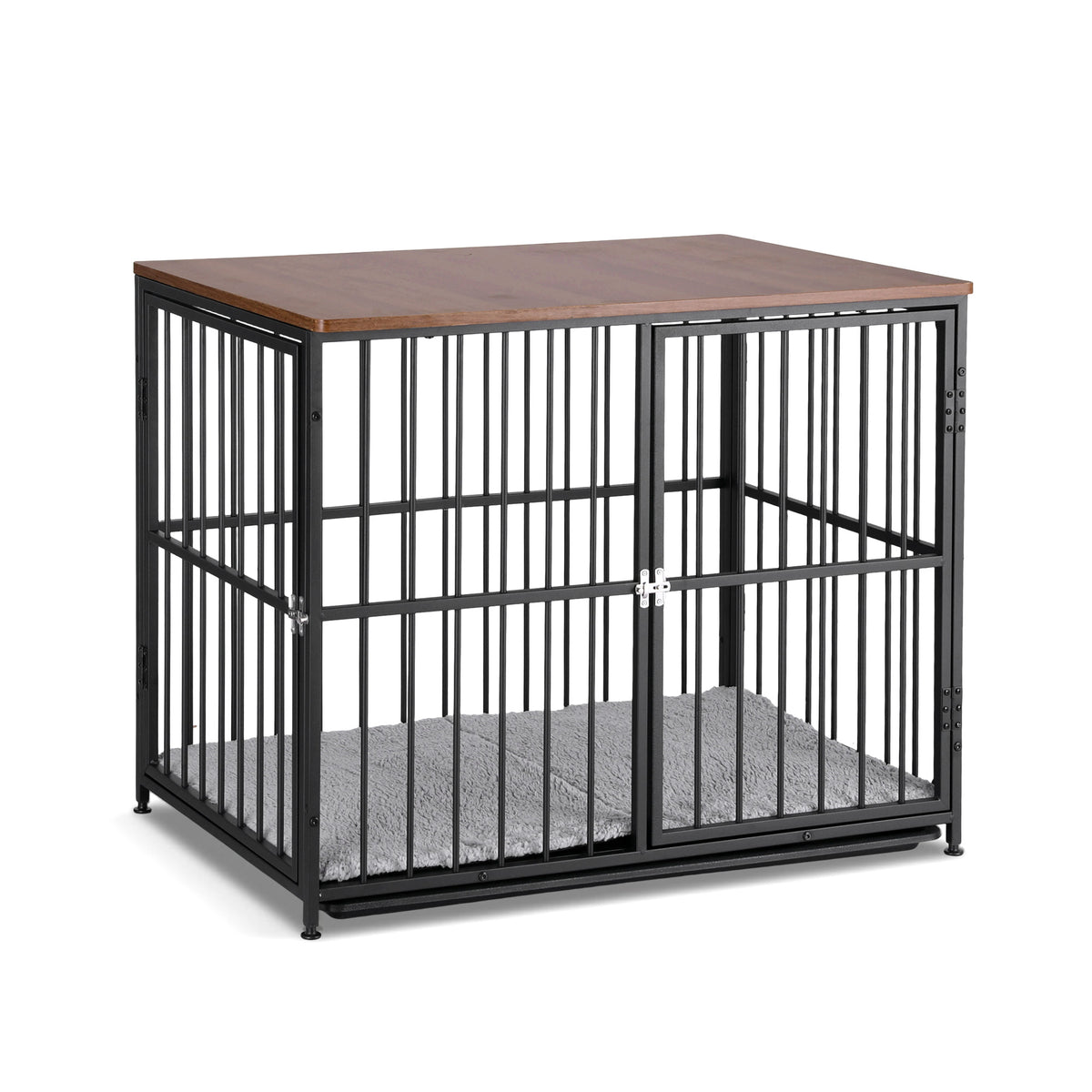 i.Pet Large Dog Crate Furniture 93cm Dog Cage Puppy Pet Wooden Black PET-DOGCAGE-WD-91-BK