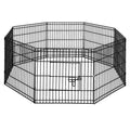 i.Pet 24" 8 Panel Dog Playpen Pet Fence Exercise Cage Enclosure Play Pen PET-DOGPLAYPEN-24