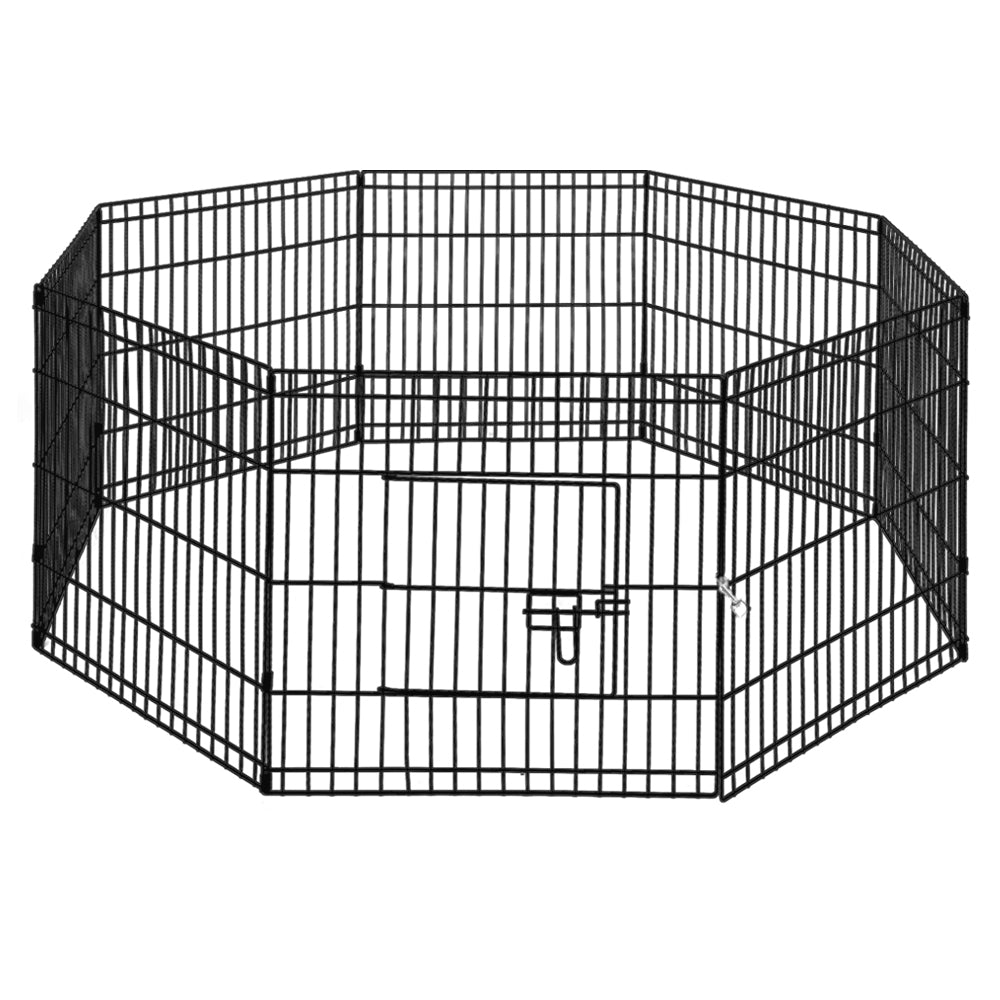 i.Pet 2x24" 8 Panel Dog Playpen Pet Fence Exercise Cage Enclosure Play Pen PET-DOGPLAYPEN-24X2