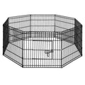 i.Pet 2x24" 8 Panel Dog Playpen Pet Fence Exercise Cage Enclosure Play Pen