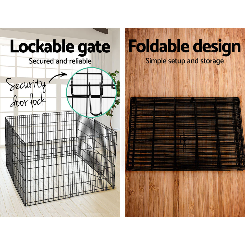 i.Pet 30" 8 Panel Dog Playpen Pet Fence Exercise Cage Enclosure Play Pen PET-DOGPLAYPEN-30