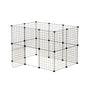 i.Pet Pet Dog Playpen Enclosure Cage 20 Panel Puppy Fence Play Pen Foldable Metal PET-DOGPLAYPEN-35-BK