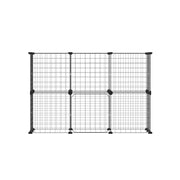 i.Pet Pet Dog Playpen Enclosure Cage 20 Panel Puppy Fence Play Pen Foldable Metal PET-DOGPLAYPEN-35-BK