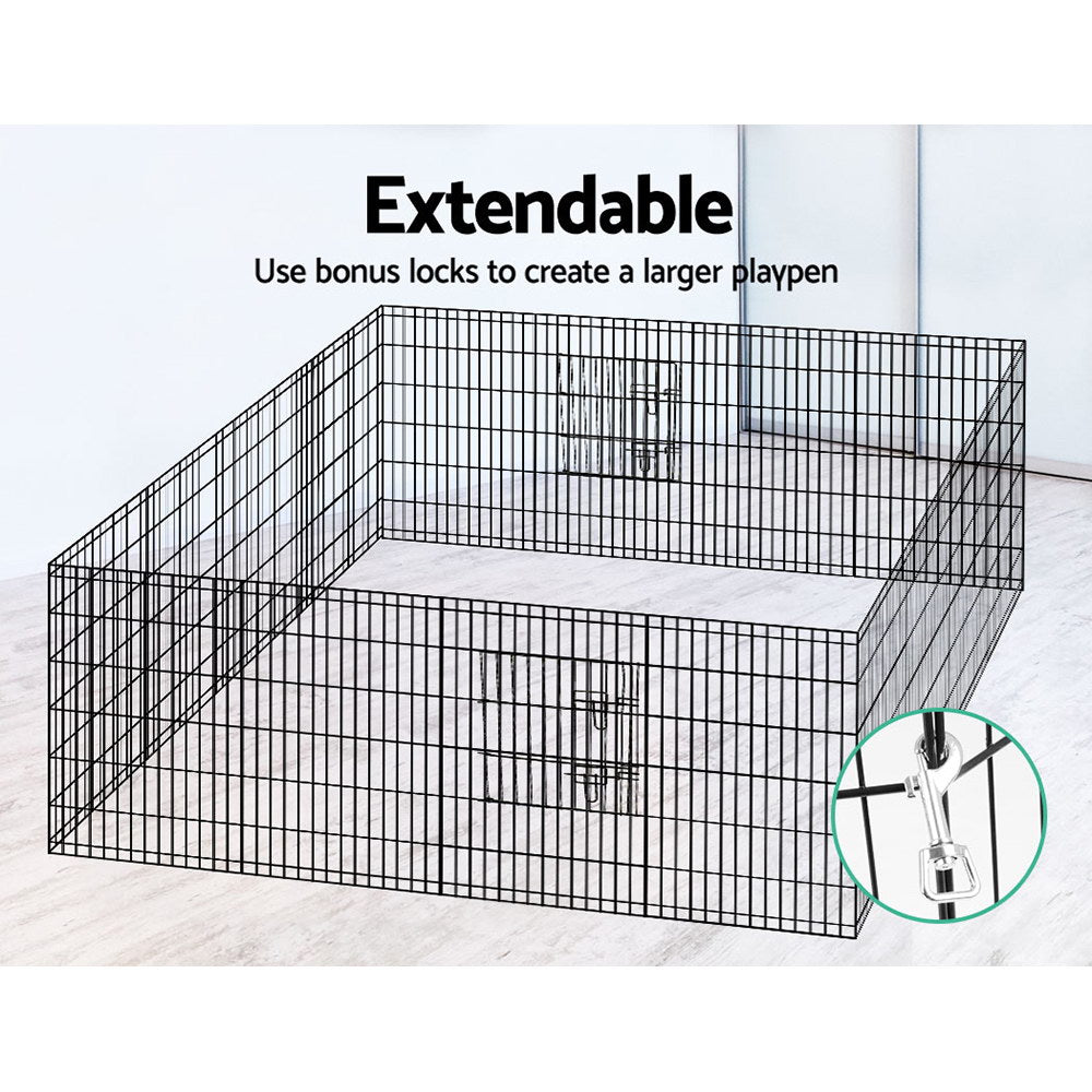 i.Pet 2x36" 8 Panel Dog Playpen Pet Fence Exercise Cage Enclosure Play Pen PET-DOGPLAYPEN-36X2