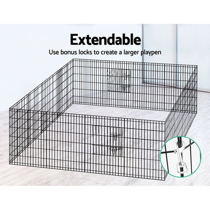 i.Pet 2x36" 8 Panel Dog Playpen Pet Fence Exercise Cage Enclosure Play Pen PET-DOGPLAYPEN-36X2