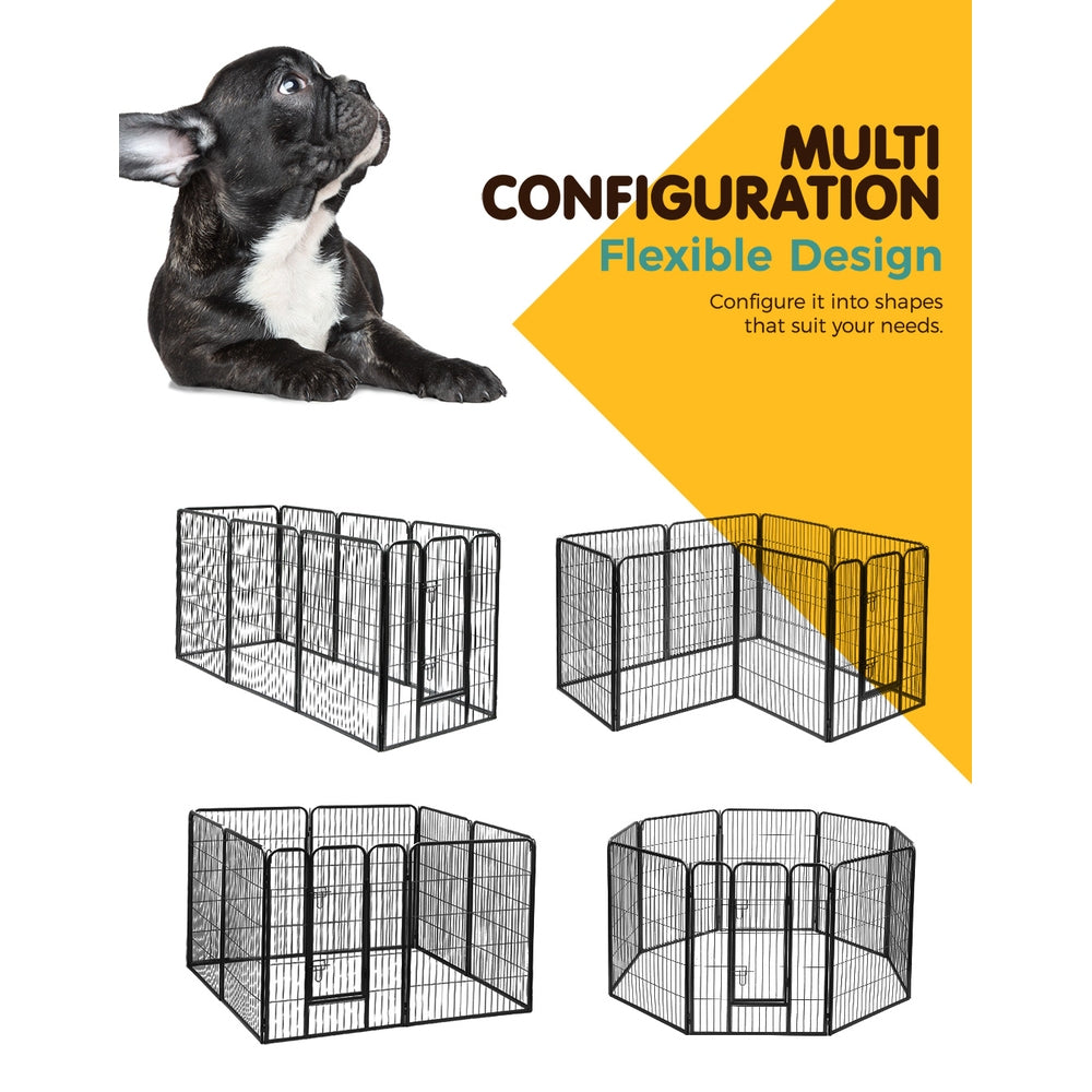 i.Pet 40" 8 Panel Dog Playpen Pet Exercise Cage Enclosure Fence Play Pen PET-DOGPLAYPEN-H100