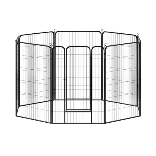 i.Pet Pet Dog Playpen 48" Enclosure 8 Panel Cage Kennel Puppy Fence Play Pen PET-DOGPLAYPEN-H120