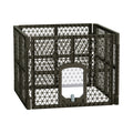 i.Pet Dog Playpen Enclosure 4 Panel Pet Fence Plastic Play Pen PET-DOGPLAYPEN-PL-4-BR