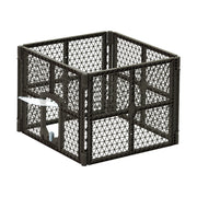 i.Pet Dog Playpen Enclosure 4 Panel Pet Fence Plastic Play Pen PET-DOGPLAYPEN-PL-4-BR