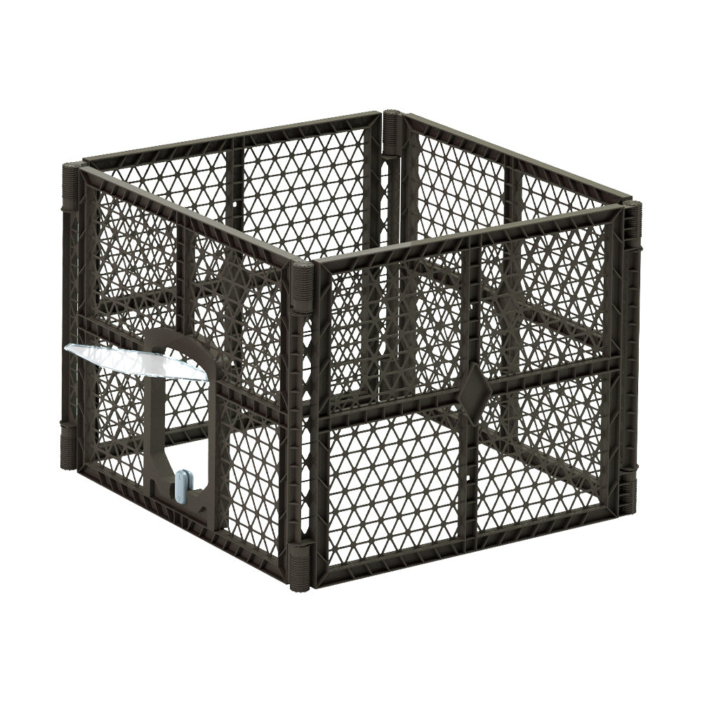i.Pet Dog Playpen Enclosure 4 Panel Pet Fence Plastic Play Pen PET-DOGPLAYPEN-PL-4-BR