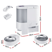 i.Pet Automatic Pet Feeder Water Dispenser 2-in-1 Smart WiFi Dog Cat Food 4L PET-FEEDER-2IN1-WIFI