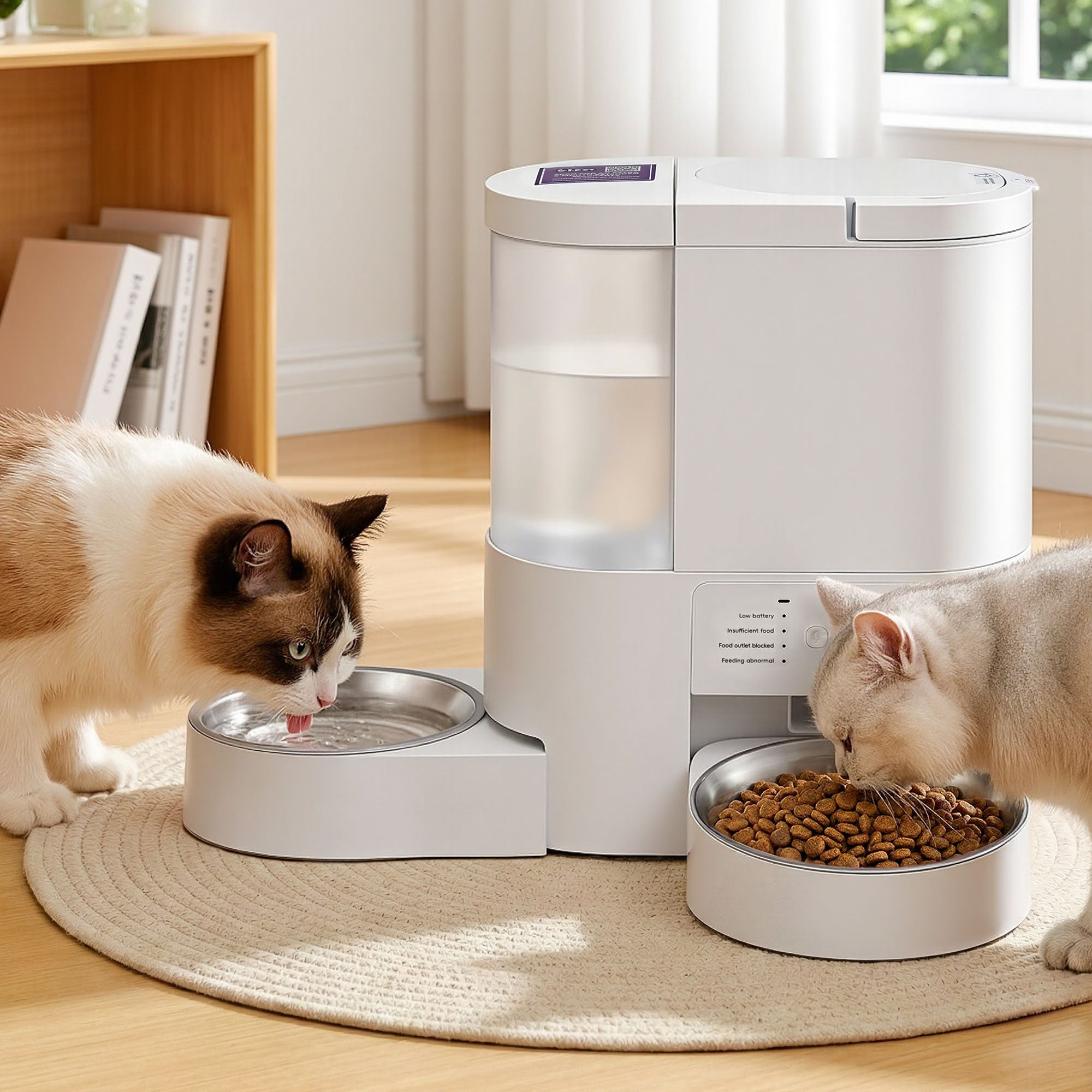 i.Pet Automatic Pet Feeder Water Dispenser 2-in-1 Smart WiFi Dog Cat Food 4L PET-FEEDER-2IN1-WIFI