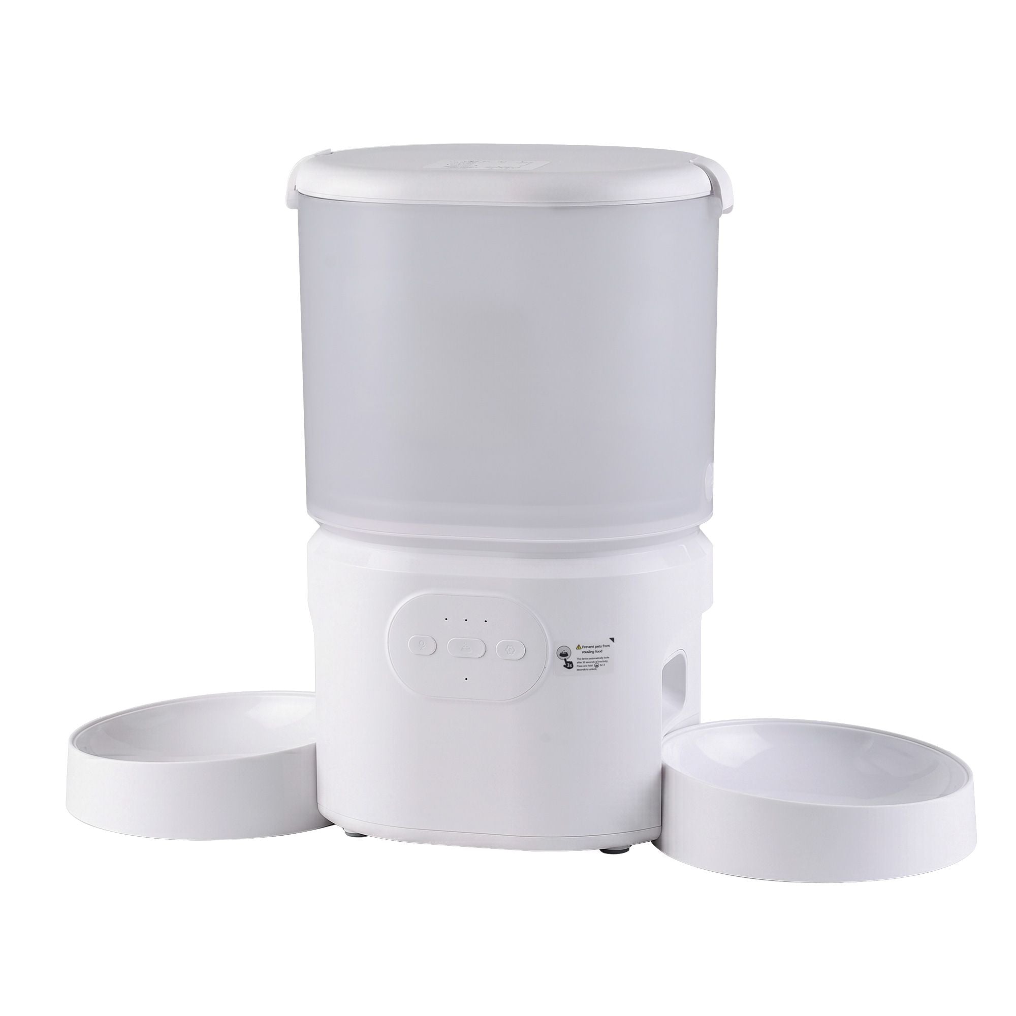 i.Pet 5L Automatic Pet Feeder Dual Bowl Smart Dispenser APP Control Cats Dogs PET-FEEDER-5DL-WIFI-BK