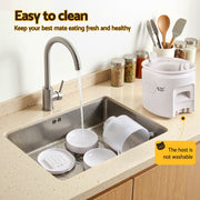 i.Pet 5L Automatic Pet Feeder Dual Bowl Smart Dispenser APP Control Cats Dogs PET-FEEDER-5DL-WIFI-BK
