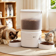 i.Pet 5L Automatic Pet Feeder Dual Bowl Smart Dispenser APP Control Cats Dogs PET-FEEDER-5DL-WIFI-BK
