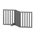 i.Pet Dog Gate Playpen Enclosure 3 Panels Pet Door Fence Wooden Play Pen Stair