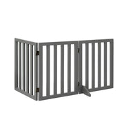 i.Pet Dog Gate Playpen Enclosure 3 Panels Pet Door Fence Wooden Play Pen Stair