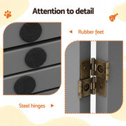 i.Pet Dog Gate Playpen Enclosure 3 Panels Pet Door Fence Wooden Play Pen Stair
